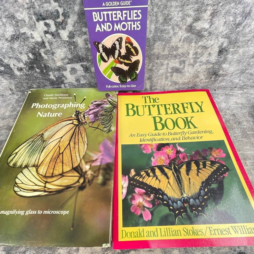 The Butterfly Book Stokes Photographing Nature Golden Guide Lot 3 Identification